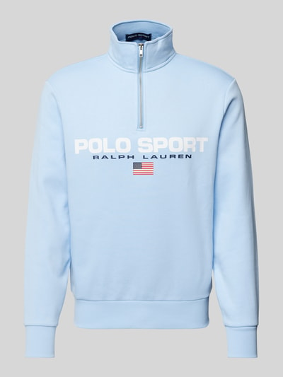 Polo Sport Sweatshirt mit Stehkragen Hellblau 2