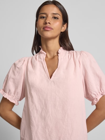 Neo Noir Bluzka z dekoltem w serek model ‘Odesa’ Różowy 3