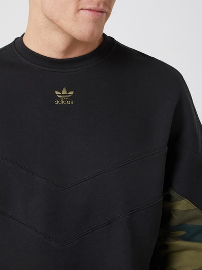 adidas Originals Sweatshirt mit überschnittenen Schultern Black 3