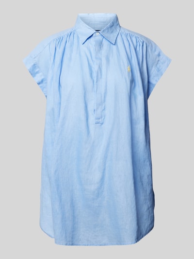 Polo Ralph Lauren Bluzka lniana z krótkimi rękawami Oceaniczny 2