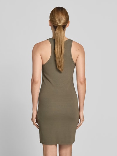 Anine Bing Slim Fit Kleid aus Viskose-Mix Khaki 5
