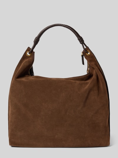Tommy Hilfiger Shopper z prawdziwej skóry cielęcej nappa model 'STATEMENT LEATHER HOBO' Ciemnobrązowy 4