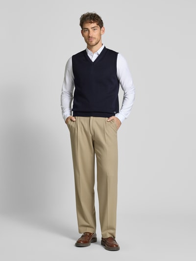 MAERZ Muenchen Pullunder aus Merinowolle Marine 1