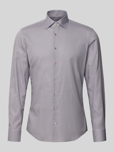 SEIDENSTICKER Slim fit zakelijk overhemd van katoen met kentkraag Zand - 2