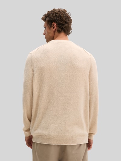 Marc O'Polo Sweter z mieszanki bawełny o miękkim, fakturowanym wyglądzie Beżowy 5