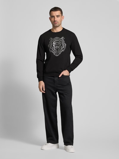 Antony Morato Sweatshirt mit Motiv-Print Black 1