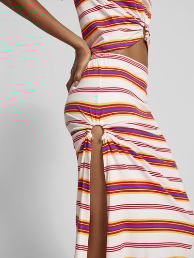 Rabanne Maxirock mit elastischem Bund Rot 3