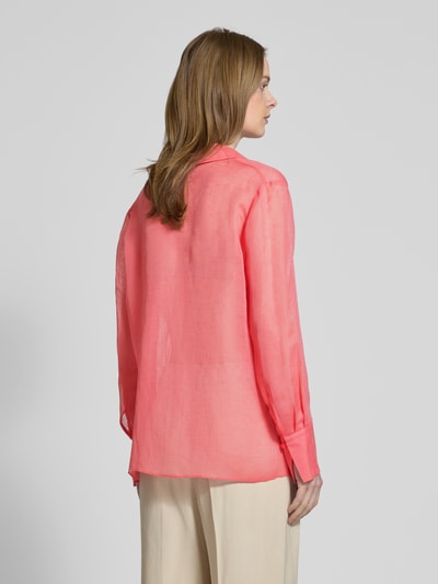 BOSS Regular fit blouse van een mix van viscose en linnen, model 'Bosala' Felroze - 5
