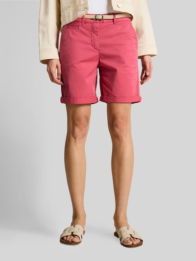 Tom Tailor Chinoshorts mit Gürtel Pink 4