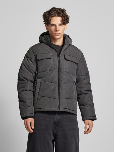 Jack & Jones Steppjacke mit Brusttaschen Dunkelgrau Melange 4