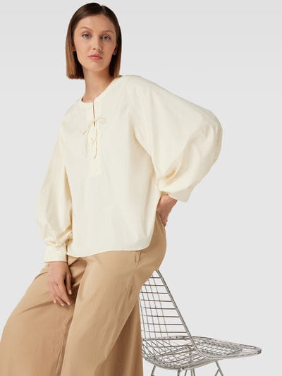 MOS MOSH Blouse met veter Offwhite - 3