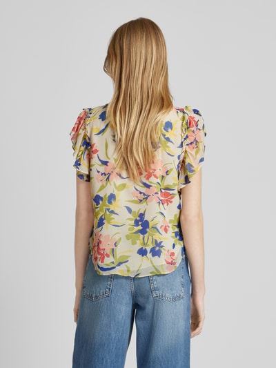 Lauren Ralph Lauren Blouse met ruches, model 'FAYGREIL' Geel - 5