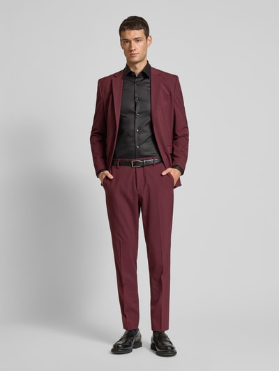 SELECTED HOMME Slim Fit Stoffhose mit Bügelfalten Modell 'LIAM' Bordeaux 1