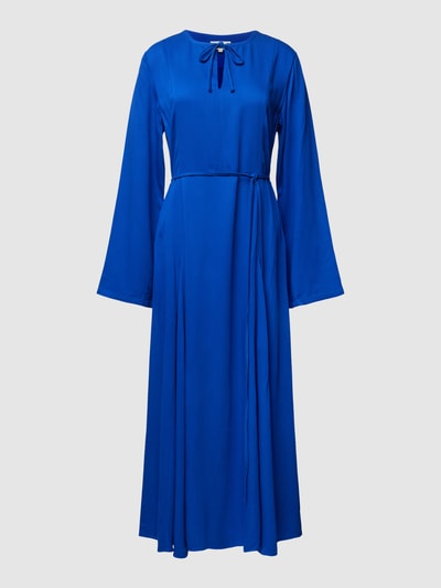 Armedangels Maxi-jurk van viscose met vetersluiting, model 'MARIOLAANA' Koningsblauw - 2