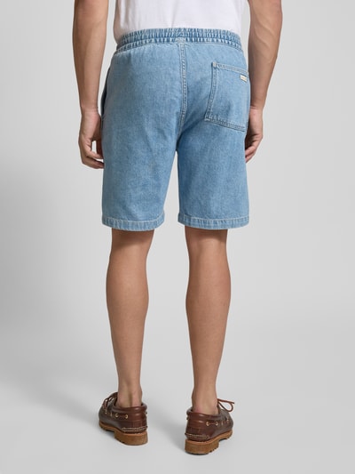 Calvin Klein Jeans Regular Fit Jeansshorts mit elastischem Bund Hellblau 5