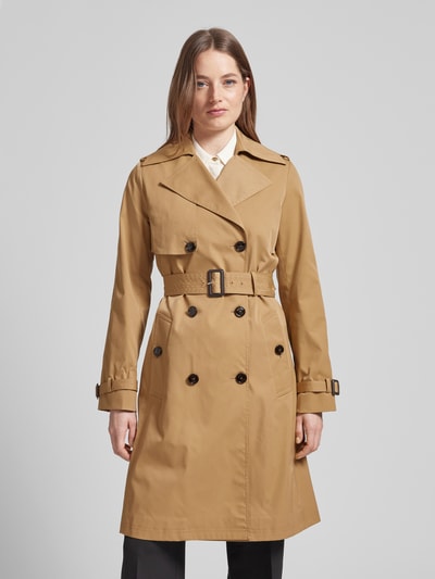 BOSS Trenchcoat mit Taillengürtel Modell 'Conny' Camel 4