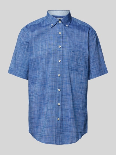 Fynch-Hatton Freizeithemd mit Button-Down-Kragen Modell 'Summer' Marine Melange 2