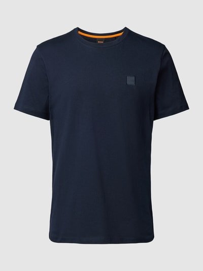 BOSS Orange T-Shirt mit Label-Print Modell 'Tales' Marine 2