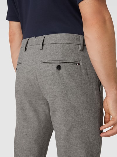 Tommy Hilfiger Chino mit Strukturmuster Modell 'Bleeker' Mittelgrau Melange 3