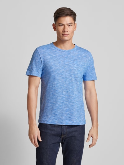 Tom Tailor T-Shirt in Melange-Optik Royal 4