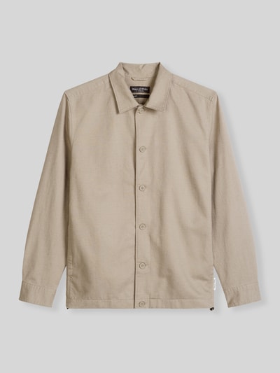 Marc O'Polo Regular Fit Overshirt mit seitlichen Eingrifftaschen Beige 2