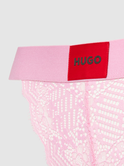 HUGO String mit Fransen Modell 'Geometric' Pink 2