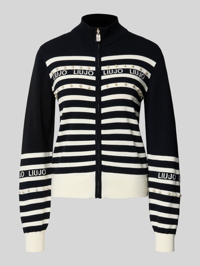 LIU JO SPORT Kurtka o kroju regular fit z imitacji dzianiny z mieszanki wiskozy Czarny 2