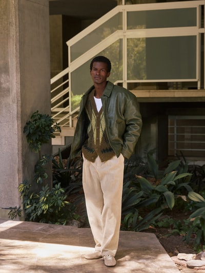 JAKE*S STUDIO MEN Kurtka z imitacji skóry Zielony 6