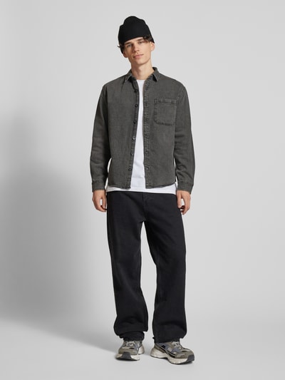 Redefined Rebel Regular fit jeansoverhemd, model 'LEO' Zwart - 1