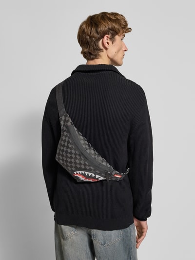 Sprayground Bauchtasche im Allover-Look Modell 'DRIPPING SHARKS IN PARIS' Black 1