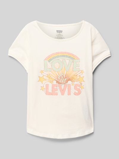 Levi’s® Kids T-Shirt mit Motiv-Print Ecru 1