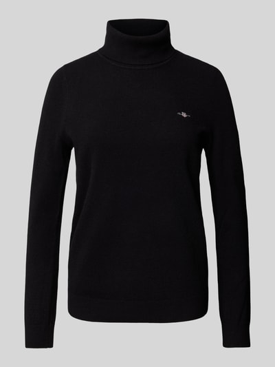 Gant Strickpullover mit Rollkragen Modell 'EXTRAFINE' Black 1