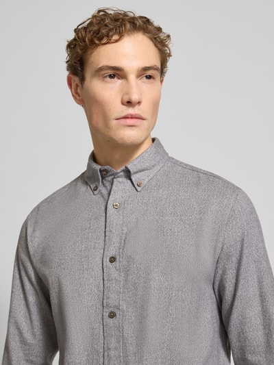 Jack & Jones Premium Freizeithemd mit Knopfleiste Modell 'LUBARKLEY' Mittelgrau 3