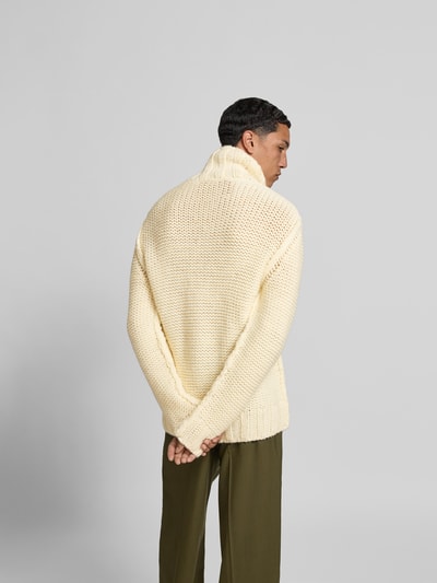 MM6 Maison Margiela Pullover aus reiner Schurwolle Beige 5