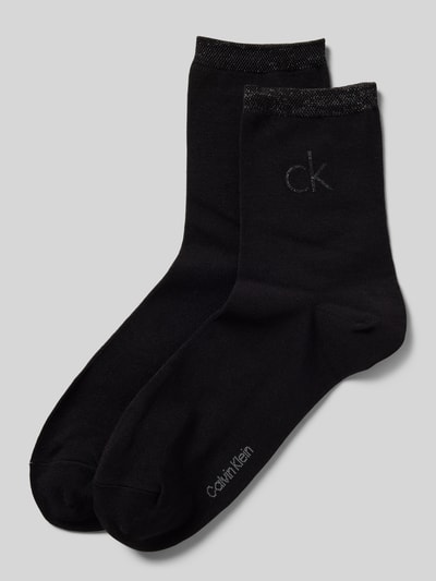 CK Calvin Klein Socken mit Label-Print im 2er-Pack Black 1