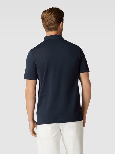 JOOP! Collection Poloshirt mit Strukturmuster Modell 'Pacay' Blau 5