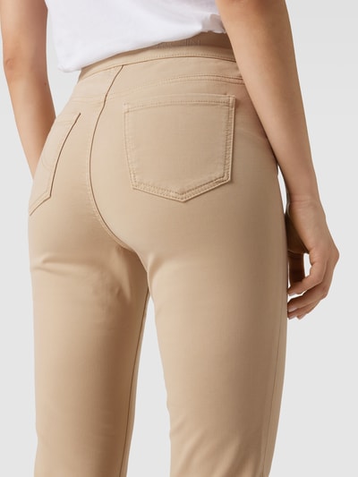 Marc Cain Stoffhose mit Label-Details Modell 'SIENA' Beige 3