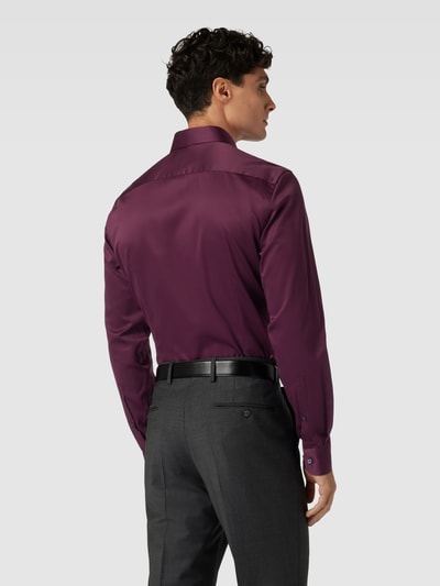 Jake*s Slim Fit Business-Hemd mit Kentkragen Bordeaux 5