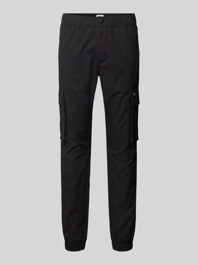 Calvin Klein Jeans Skinny Fit Cargohose mit Label-Patch Black 2