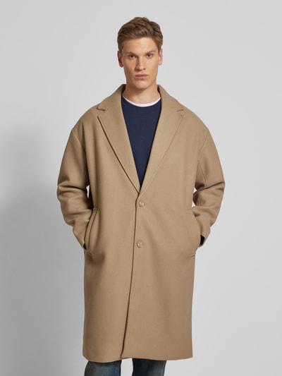 Only & Sons Oversized lange jas met reverskraag, model 'WORF' Beige - 4