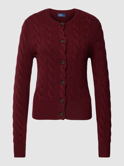 Polo Ralph Lauren Cardigan mit Knopfleiste Bordeaux 2