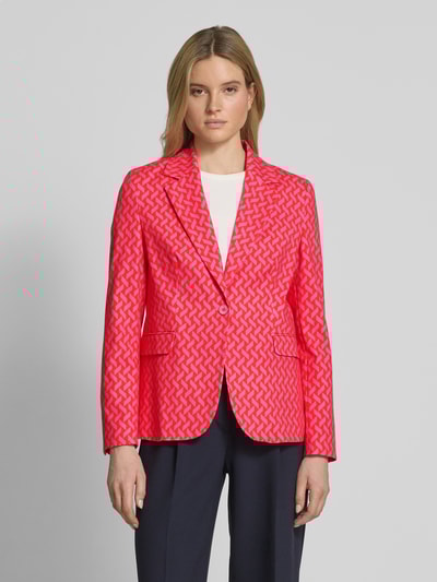 Milano Italy Blazer mit Reverskragen Pink 4