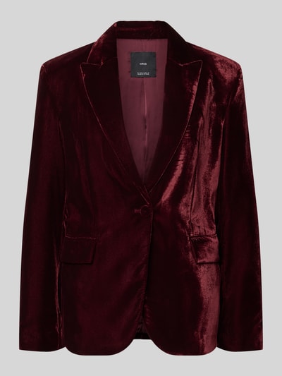 Mango Regular Fit Blazer aus Samt Modell 'COMBI' Bordeaux 2