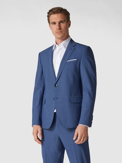 JOOP! Collection Marynarka na 2 guziki o kroju slim fit z mieszanki żywej wełny model ‘Herby’ Niebieski 4