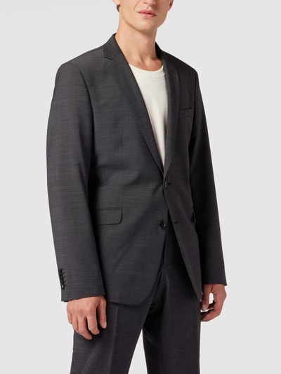 Strellson Slim Fit 2-Knopf-Sakko mit Stretch-Anteil 'Flex Cross' Anthrazit 4