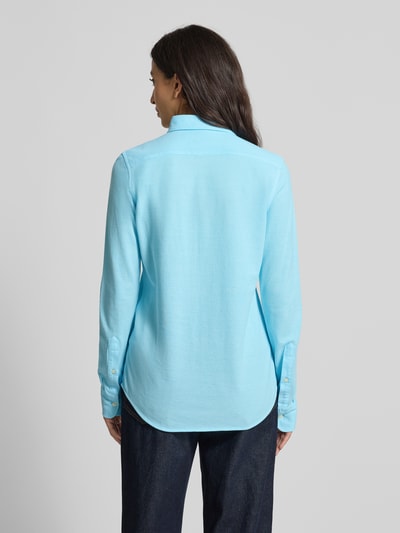 Polo Ralph Lauren Slim fit overhemdblouse met button-downkraag Turquoise - 5