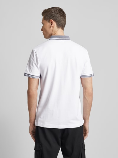 Tom Tailor Regular fit poloshirt met labelprint Wit - 5