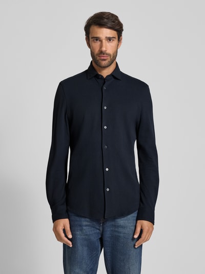 Marc O'Polo Shaped fit vrijetijdsoverhemd van puur katoen Marineblauw - 4