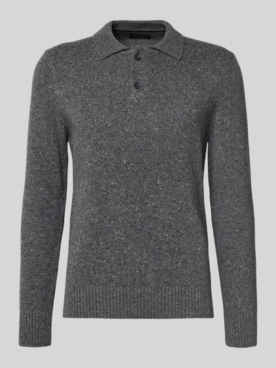 Marc O'Polo Regular Fit Strickpullover aus Woll-Mix  Dunkelgrau 2