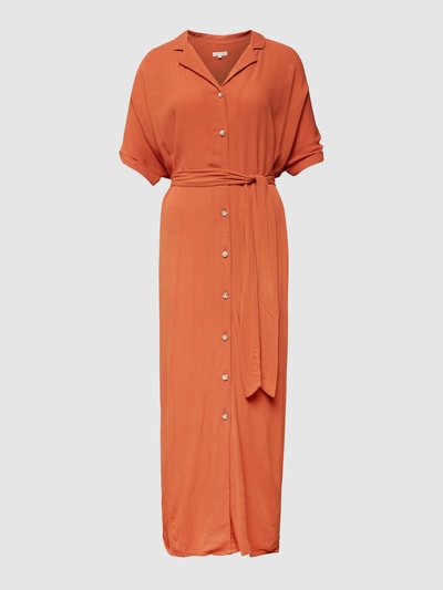 Tom Tailor Maxikleid mit Allover-Muster Orange 2